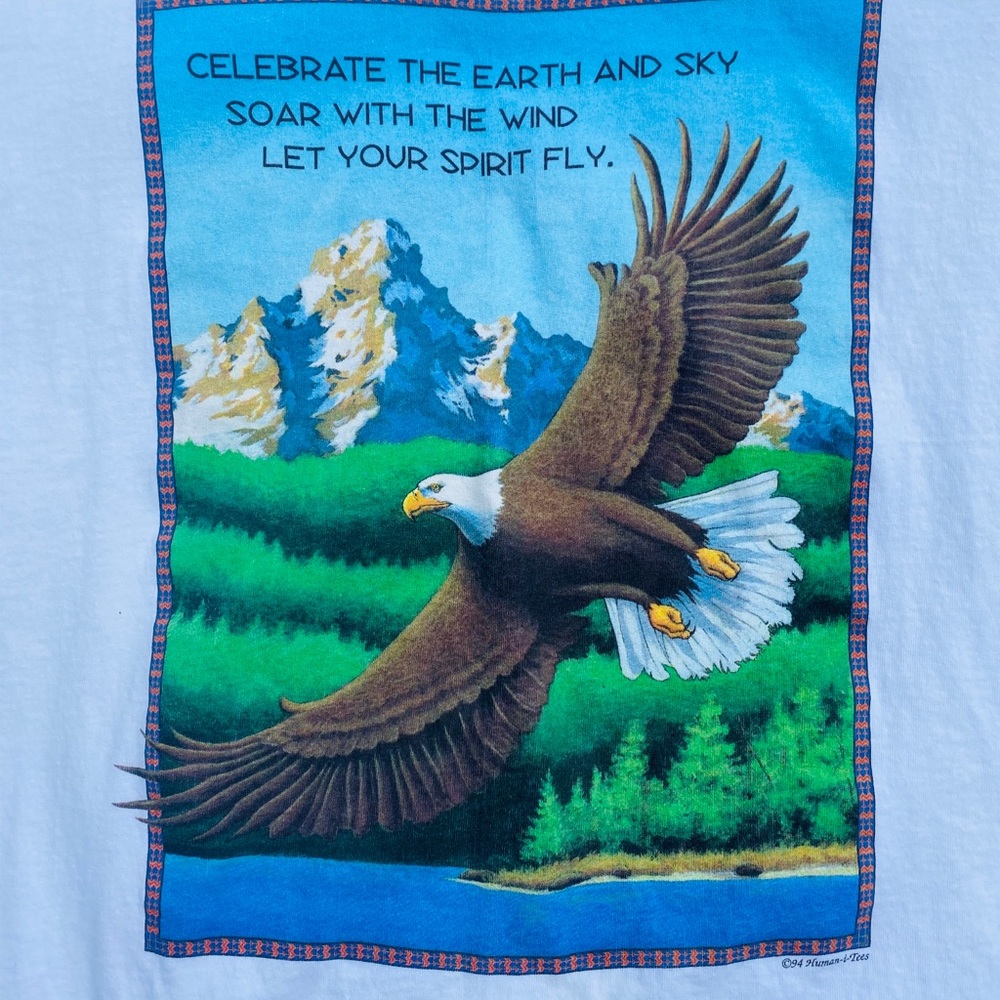 Vintage 1994 Eagle Made In USA Tee Shirt - Picture 4 of 8